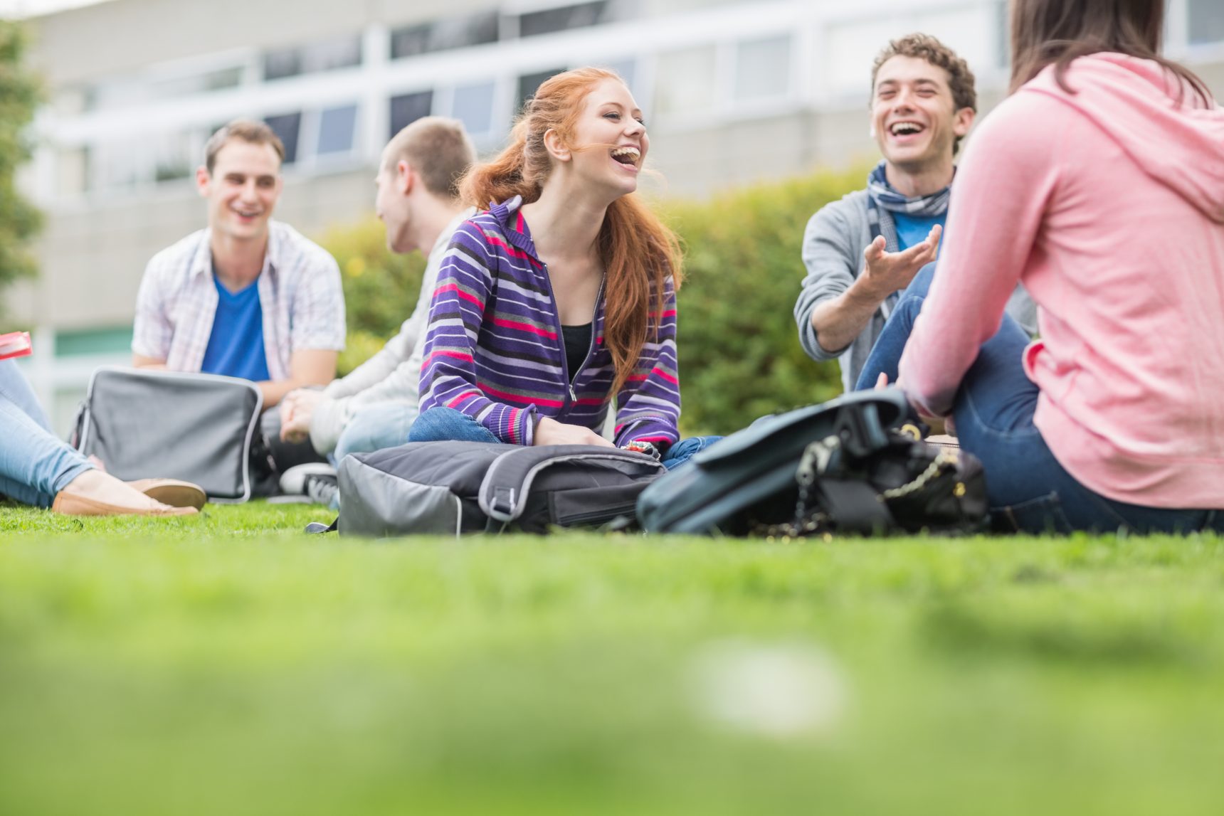 Student decompressing after an exam.