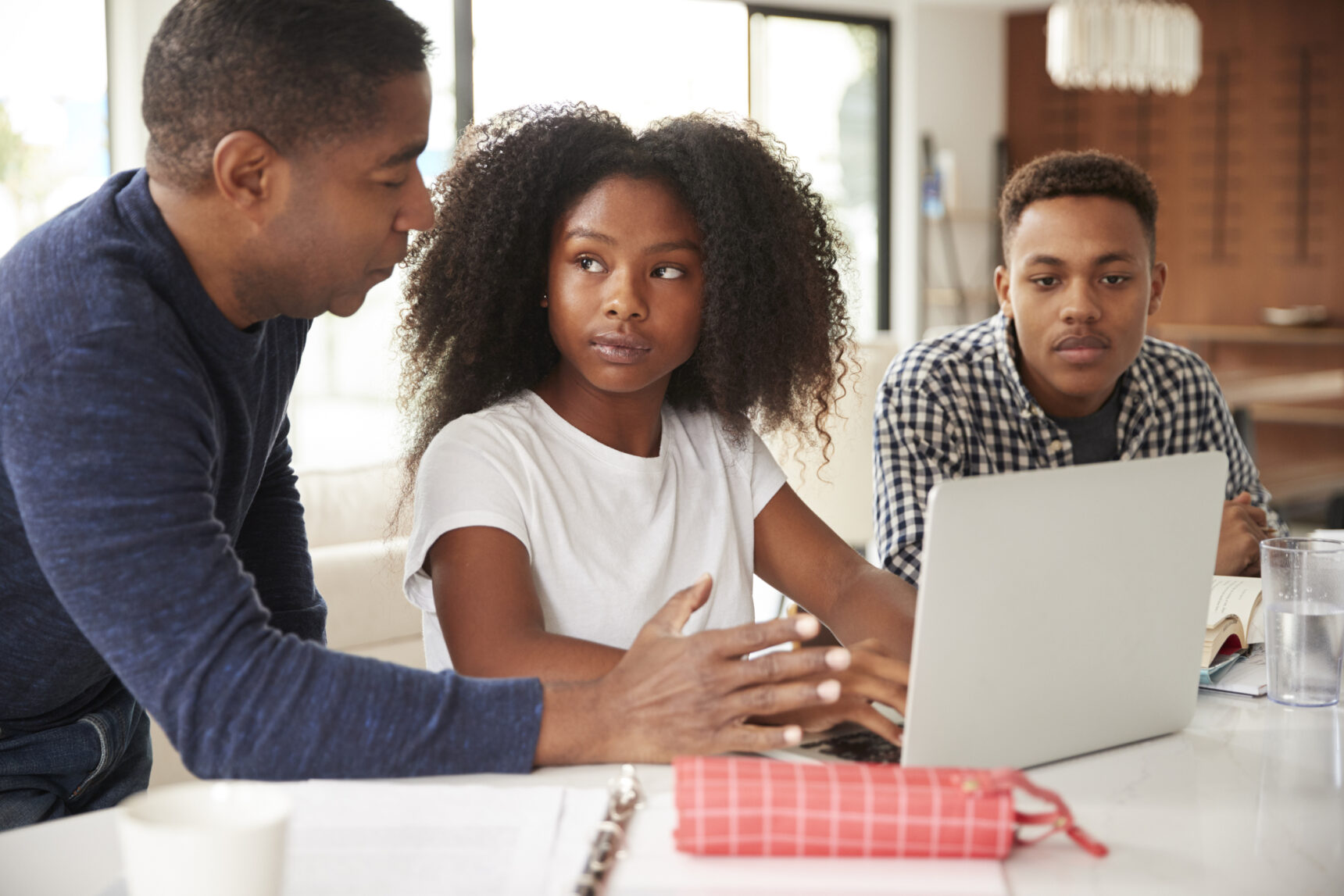 A father is helping his Year 9 daughter consider her GCSE options.